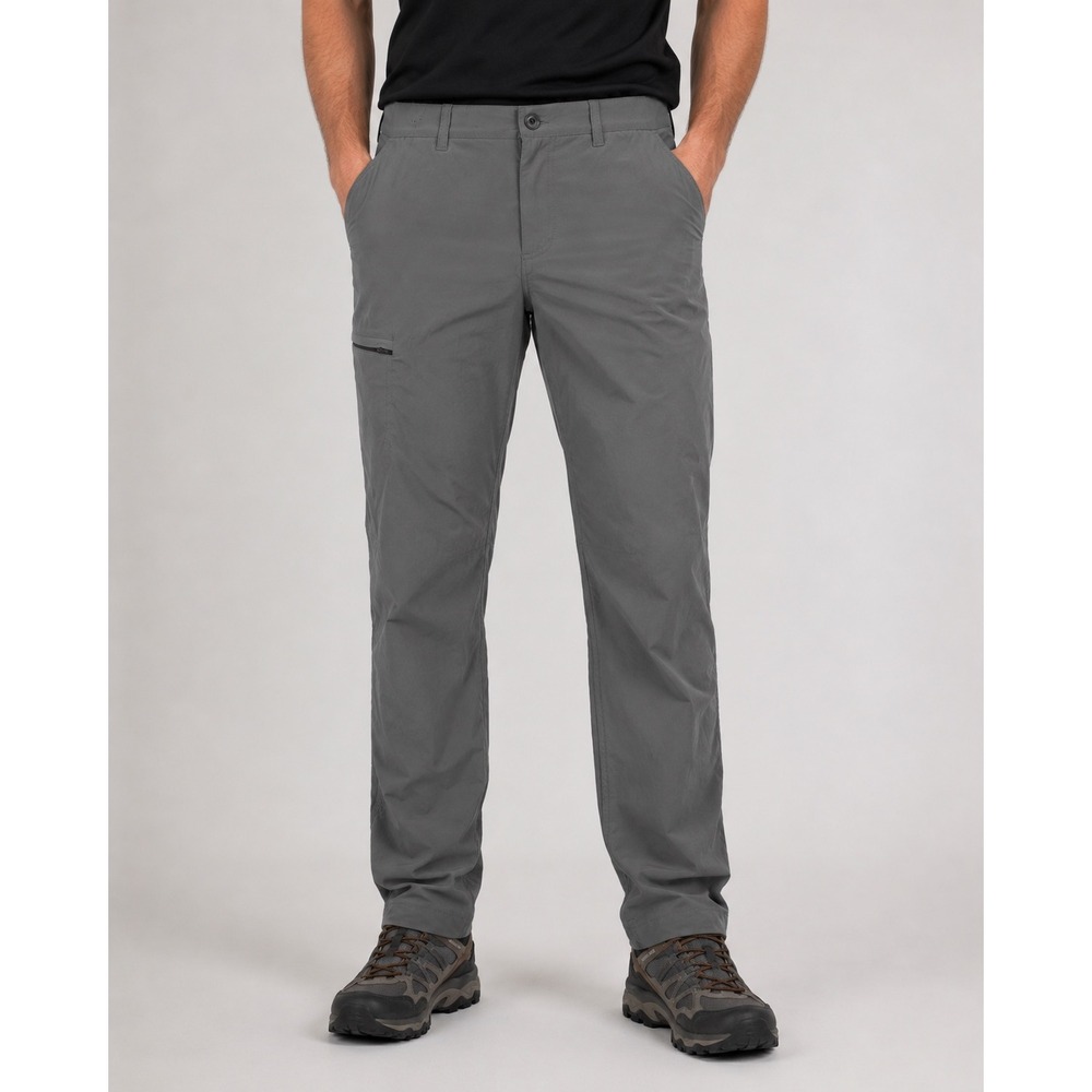UB Tech‎ Mens Flex Waist Chino Pants Charcoal Grey 34x34 Nylon Spandex Y35PKWE